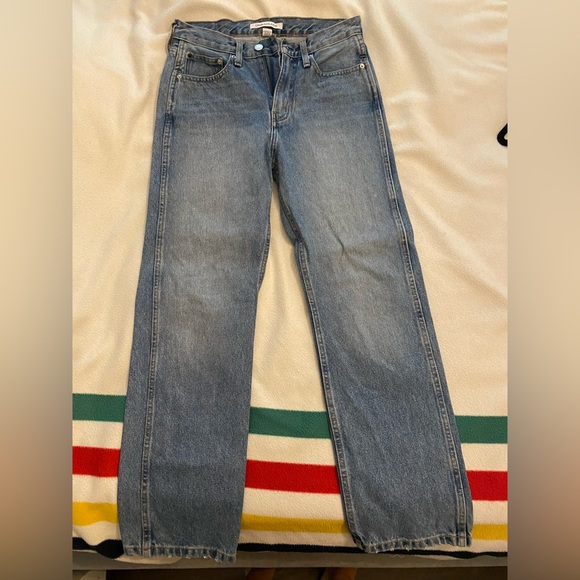 VINTAGE Calvin Klein Light Wash Jeans - Sz 26/27 - Picture 2 of 7
